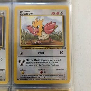 1990’s rare vintage Spearow Pokémon card 62/64